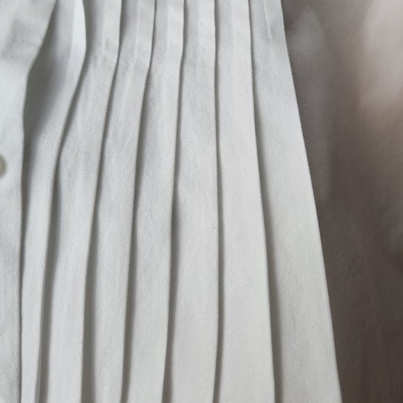 Ralph Lauren Pleated White Blouse - Picture 6 of 8